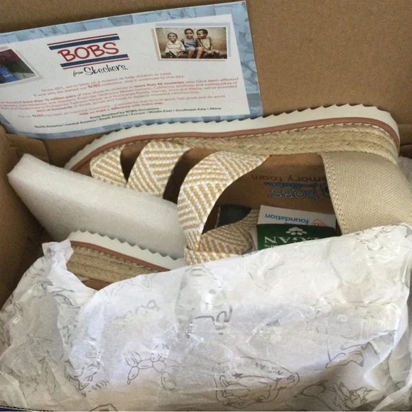 Bobs by Sketchers Summer Sun NWT Size 7 - Picture 5 of 10